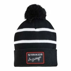 New 🔥 Hats & Caps Men's Striker Striped Pom Beanie 🤩