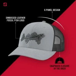 Outlet ✨ Hats & Caps Striker Fossil Fish Patch Trucker Snapback Hat 🤩 -Cheap striker Store unnamed file 440